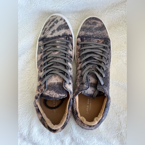 NWOT John Varvatos Reed Genuine Calf Hair Low Top Sneaker Size 12 - Picture 7 of 14